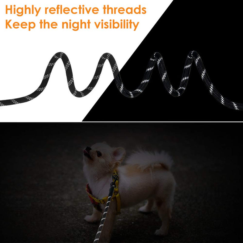 [Australia] - Lukovee Double Dog Leash Splitter, Dual Pet Leash Coupler Connect to Collar Harness Slideable Rope Dog Lead with Soft Padded Handle, No Tangle 360° Swivel Hook for 2 Dogs Walking Training 