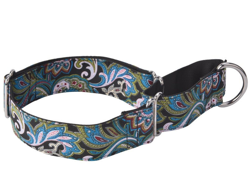 [Australia] - EXPAWLORER Martingale Collars for Dogs Adjustable Training Heavy Duty Nylon Collar for Walking Hiking Running with Pattern for Medium to Large Dog 14-24"/1.5" Pattern:Leaf 