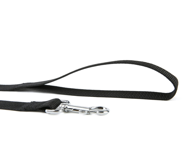 Strong Durable Nylon Dog Training Leash, Traction Rope, 4Ft /5 Foot /6 Feet Long, 5/8 inch 3/4 Inch 1 Inch Wide, for Small and Medium Dogs 1'' x 4 FT Black - PawsPlanet Australia