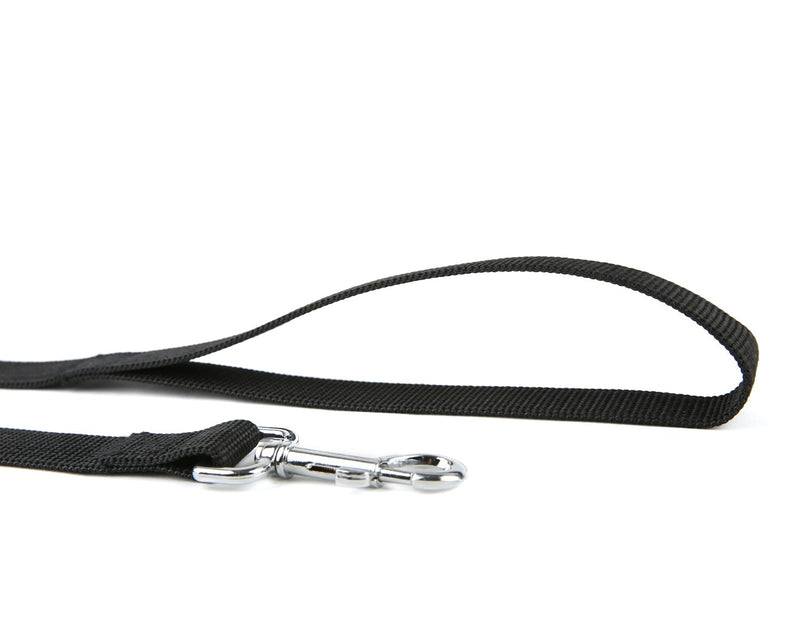 [Australia] - Strong Durable Nylon Dog Leash, for Medium Large Dogs Walking, Training or Exploring, 10 feet Long 1 inch Wide Black 