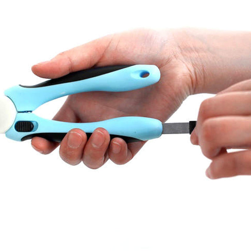 Dog Nail Clippers – Professional Clippers with Pull Out File – Easy and Quick Puppy Grooming Kit Accessory – Non-Slip Ergonomic Handles – Safety Stop Design - PawsPlanet Australia