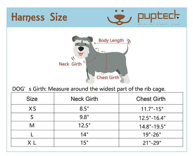 [Australia] - PUPTECK Soft Mesh Dog Harness with Leash - Plaid Adjustable Puppy No Pull Harnesses - Pet Padded Walking Vest S Blue 