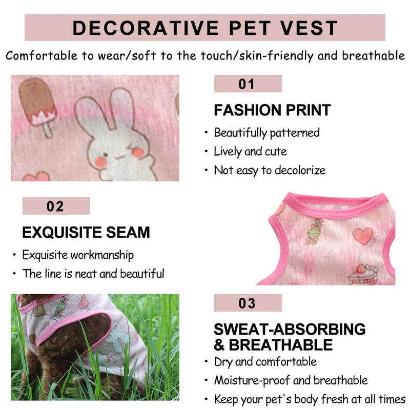 Dog Cooling Vest,Dog Cooling Coat,Dog Cooling Jacket,Cool Jackets for Dogs,Pet Cooling Vest for Outdoor Hiking Training,Rabbit Pink/S - PawsPlanet Australia