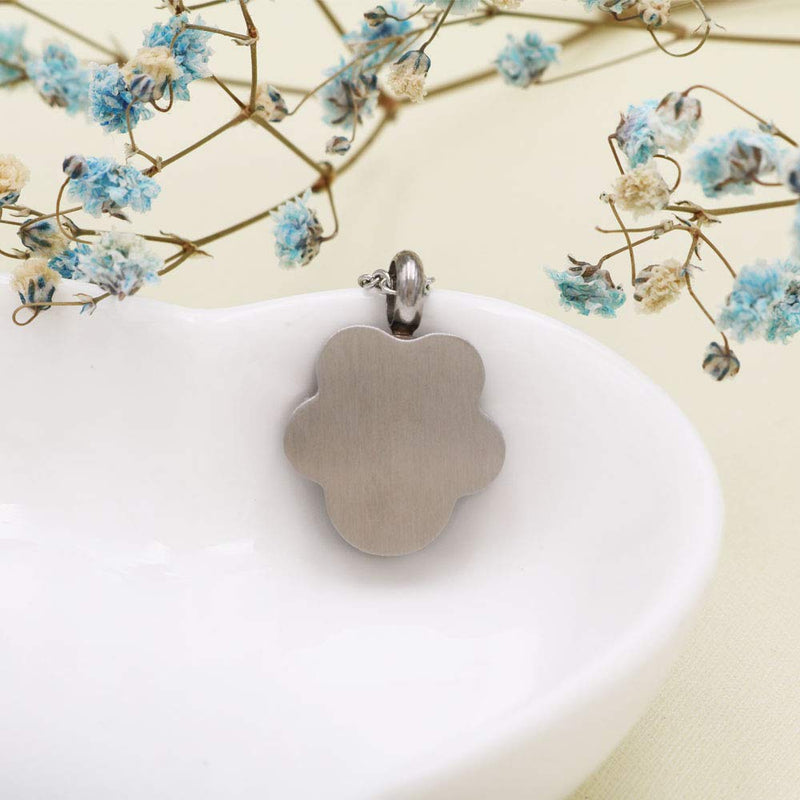 [Australia] - Dog Cat Paw Print Cremation Jewelry Pet Urn Necklace for Ashes Animal's Ashes Pendant Memorial Keepsake Jewelry 