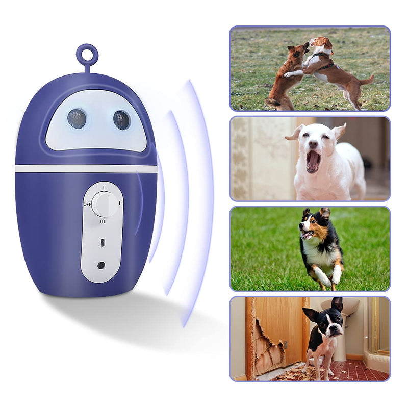 Anti-bark Device, USB Chargeable Ultrasonic Anti-bark Device, Sonic Anti-bark Device, Bark Control Device, Dog Barking Outdoor Aviary (Blue) Blues - PawsPlanet Australia