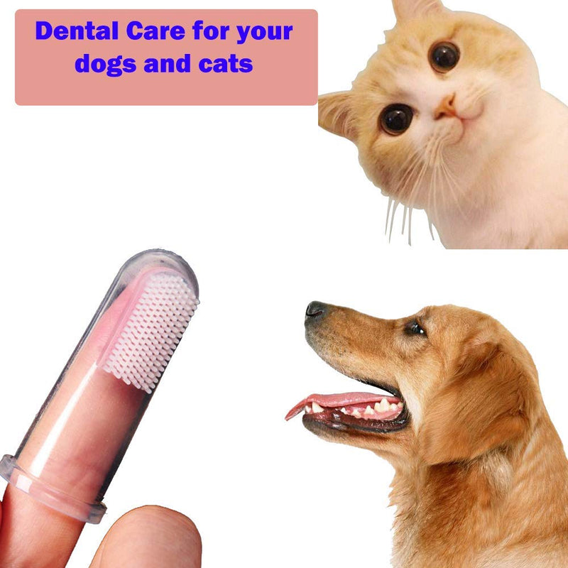 FadaStore 20 Units Pack Pet Finger Toothbrush for Dogs & Cats【$16.99→$12.99】, Professional Dog Toothbrush & Cat Toothbrush Plus 1 Toothbrush Container, Dental Hygiene for Pets 20 Units for Regular Ring Size - PawsPlanet Australia