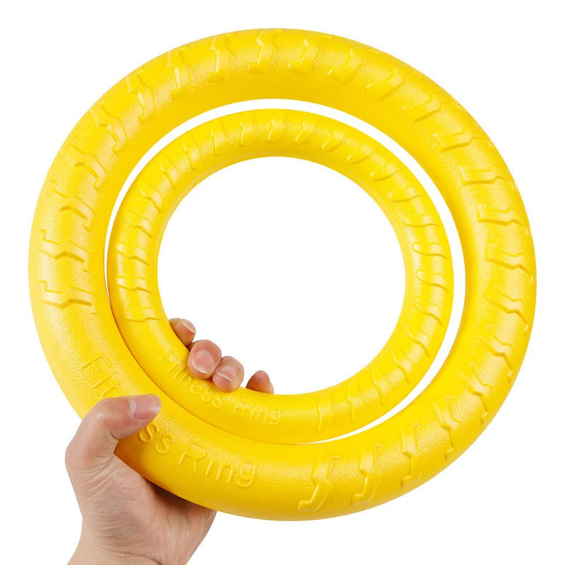 Dog Fly Ring Toy Dog Fitness Ring Floating Flying Dog Disc Toys Outdoor Durable Chew Toys for Training Outdoor Playing Puppy Medium Large Dogs - PawsPlanet Australia