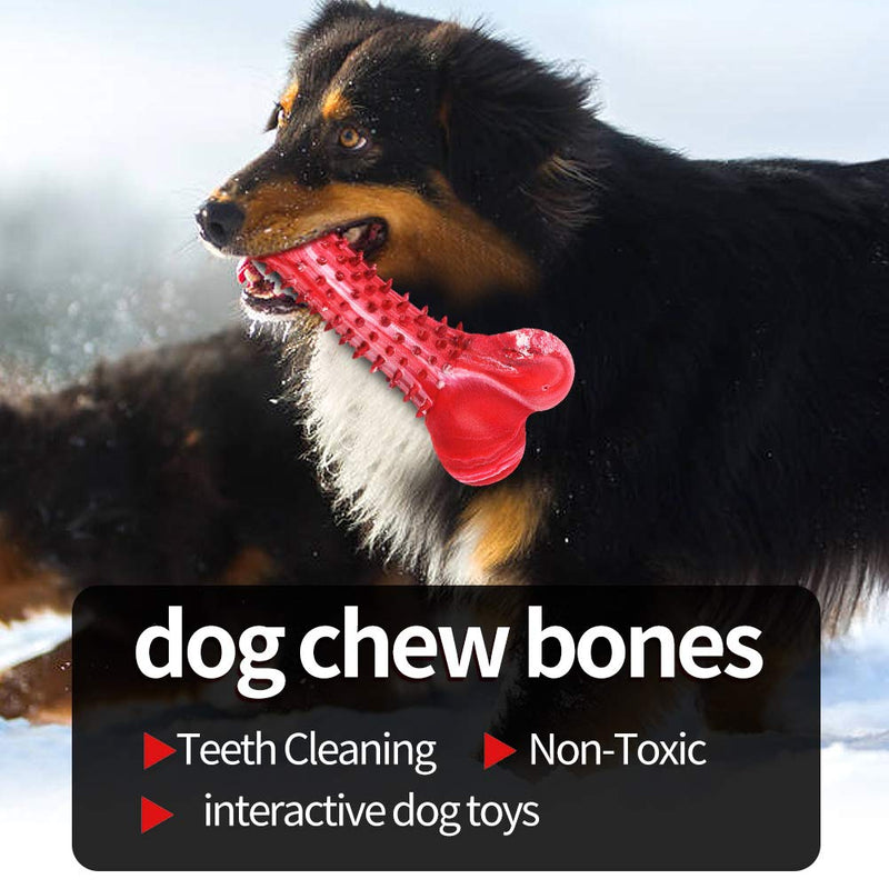 WenX Durable dog chew toy, an indestructible dog toy for dog teeth cleaning, an interactive toy for small and medium dogs (Flesh L) Flesh L - PawsPlanet Australia