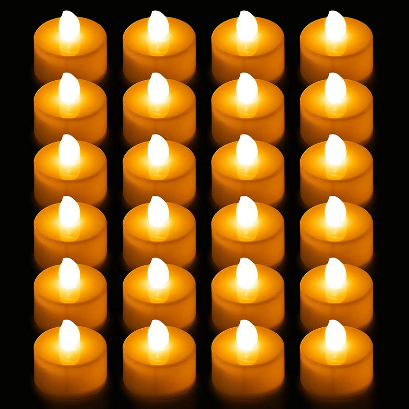 24 Packs LED Tea Light (Candle Shape) - PawsPlanet Australia