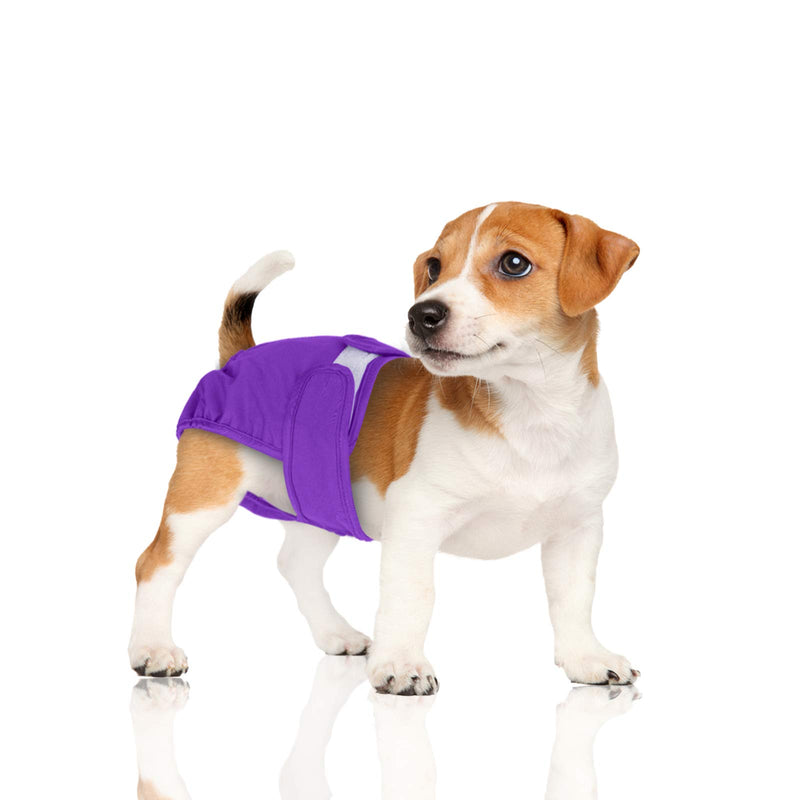 LUXJA Reusable Female Dog Diapers, Washable Wraps for Female Dog XS: newborn puppies Gray+Green+Purple+Rose Red - PawsPlanet Australia