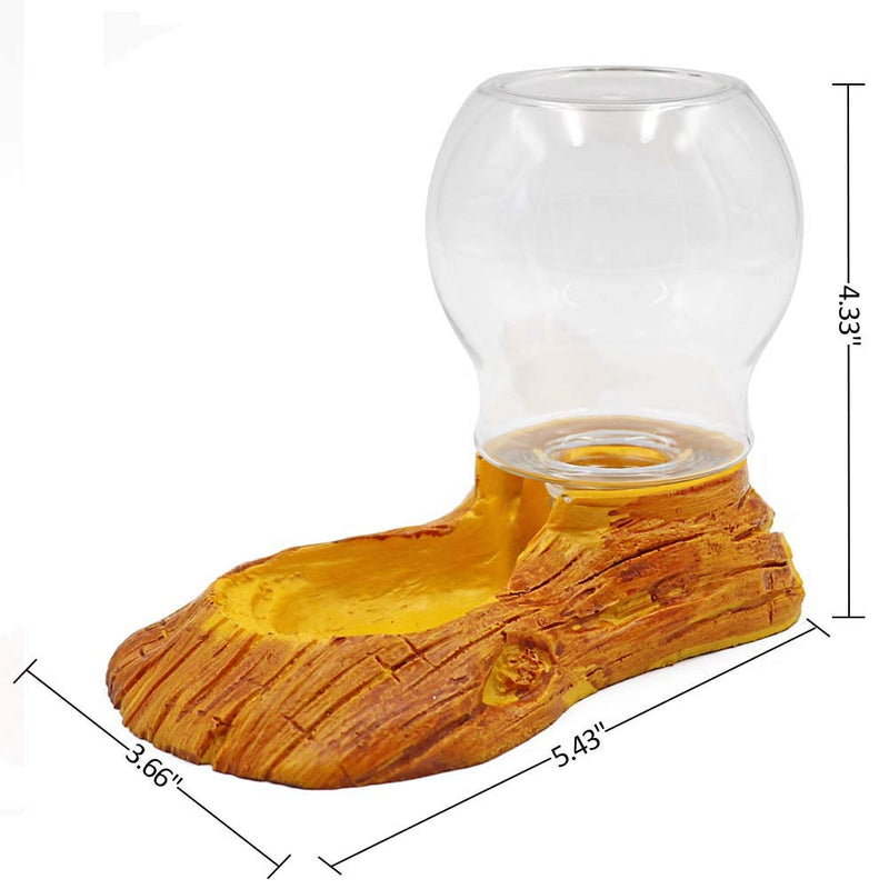 M.Z.A Reptile Water Bottle Hamster Water Dispenser Water Bowl, Automatic Turtle Feeding Food Dish for Reptile Amphibians Tortoise Lizard - PawsPlanet Australia