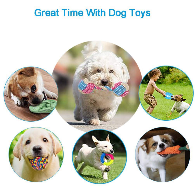 Dog Rope Toys Puppy Chew Toys Interactive Dog Toys for Small to Medium Dogs 10 Pack 10 PCS - PawsPlanet Australia