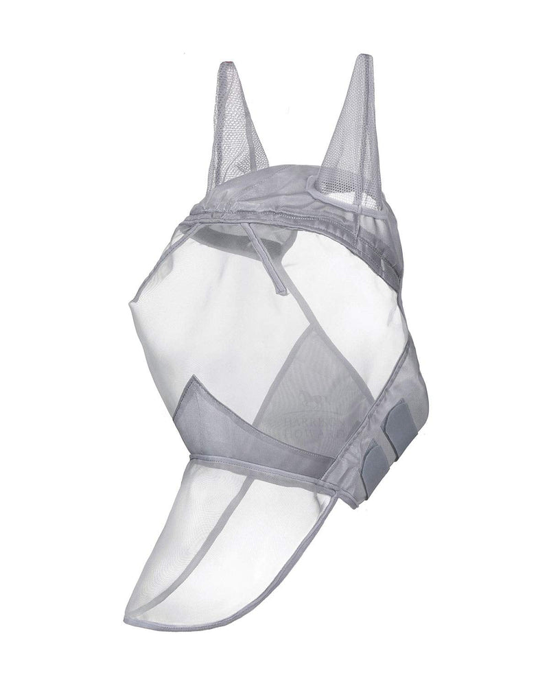 Harrison Howard CareMaster Fly Mask Full Face Moonlight Silver (S; Pony) Pony (S) - PawsPlanet Australia