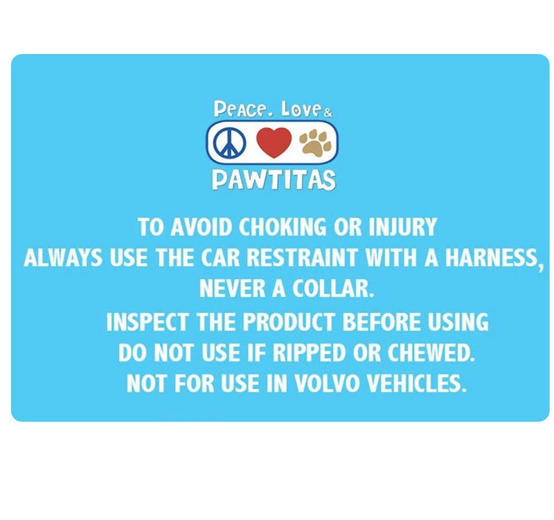 [Australia] - Pawtitas Dog Seat Belt with Restraining Strap for Pet Carrier Adjustable Strap Dog Training Puppy Training Teal 