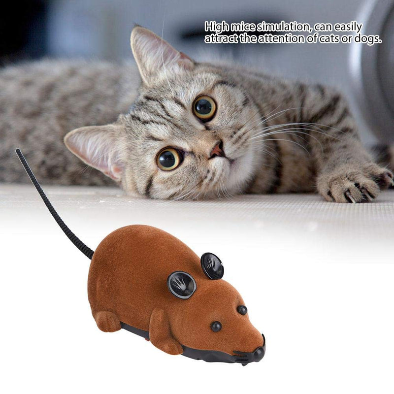 [Australia] - Yosooo Remote Control Mouse Wireless Mouse for Cat Dog Funny Rat Novelty Gift Pet Toy Grey 