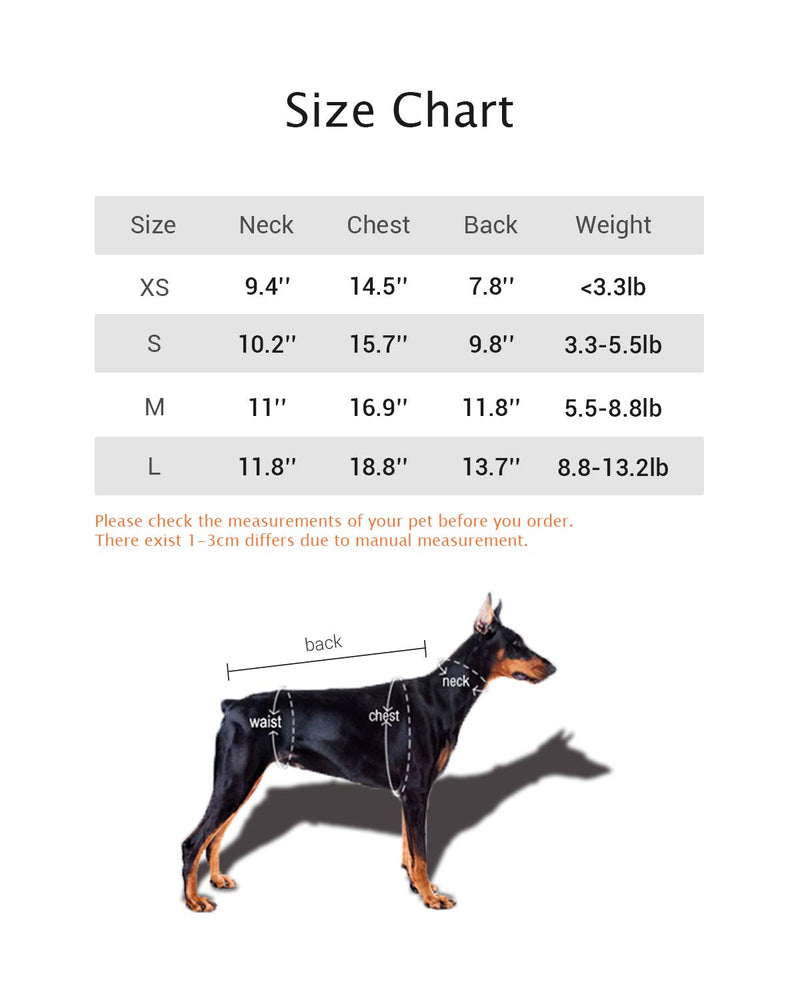 [Australia] - DroolingDog Dog Blank Shirts Pet Basic Clothes for Small Dogs, Pack of 2 Medium (5.5-8.8lb) 