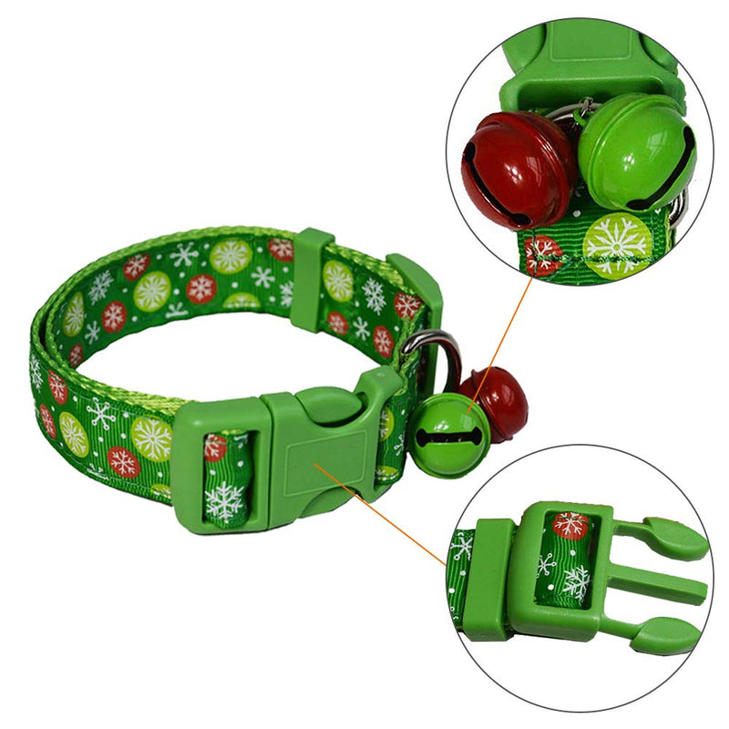 yizeda Christmas Cat Collar with Bells, 2020 Red and Green Bell Collar Christmas Cat Collar Dog Collar. (2 Packs - PawsPlanet Australia