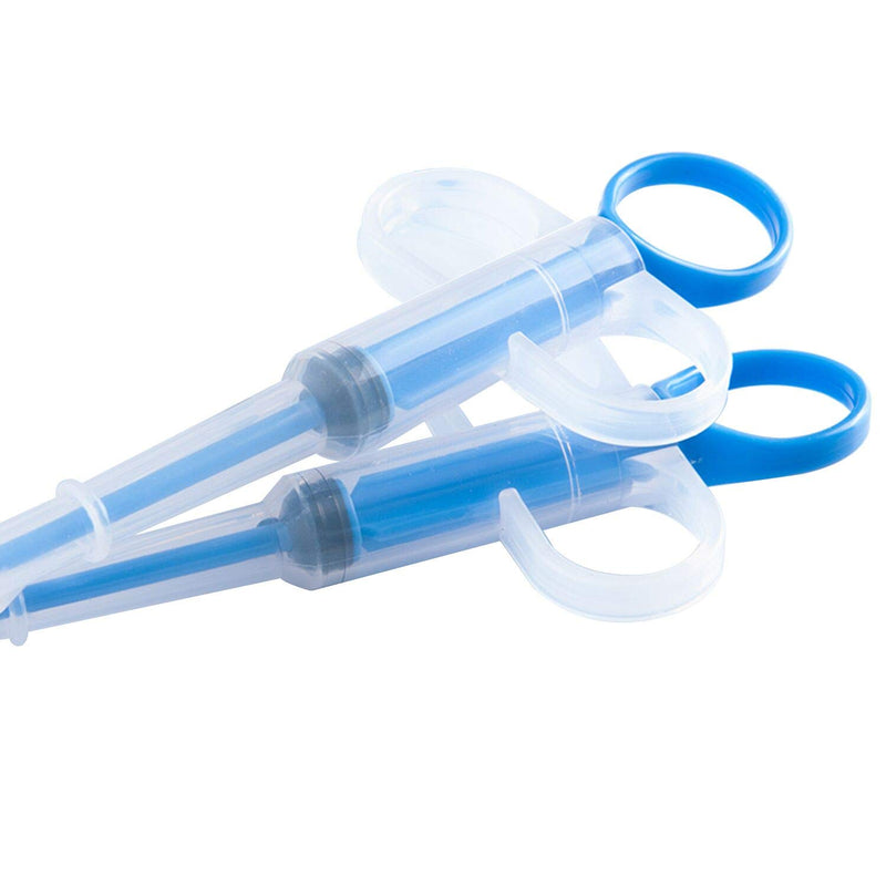 [Australia] - Apoi Pet Pill Syringe [2 Pack] Pet Pill Dispenser Dogs and Cats Medicine Feeder with Silicone Soft Tip Medical Feeding Tool Kit Reusable Extremely Convenient - Blue 
