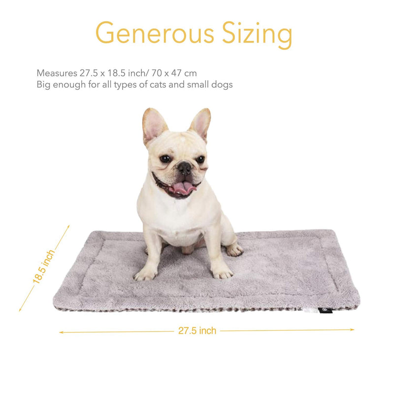 Self Heating Cat Pad Self Warming Cat Dog Bed 27.5" x 18.5" Thermal Cat Mat for Outdoor and Indoor Pets - PawsPlanet Australia