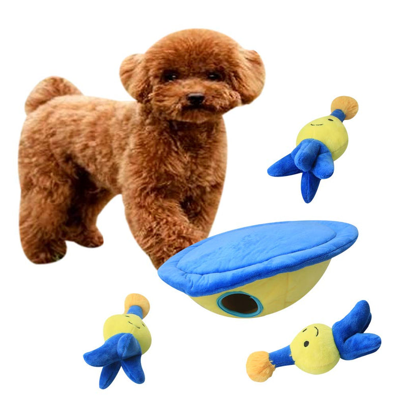 IFOYO Squeak Dog Toys, Durable Hide and Seek Puzzle Plush Interactive Dog Toys for Medium Small Dogs, Pets, Halloween Christmas Dog Toy, Aliens - PawsPlanet Australia