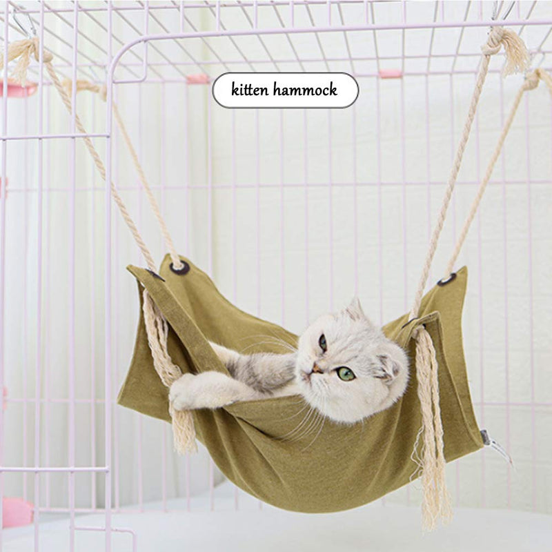 Hamiledyi Cat Hammock for Cage,Pet Cage Hammock Small Animal Hanging Adjustable Soft Bed for Kittens/Puppies/Rabbits/Guinea Pigs/Ferrets/Chinchillas Sleeping Resting(Hold Up to 15lbs) - PawsPlanet Australia