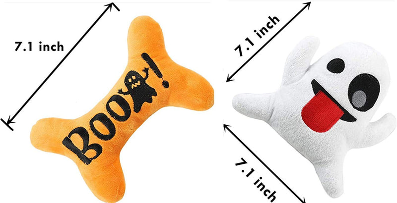 Pawskido Halloween Dog Toys Bundle,Soft Squeaky Dogs Toys for Boredom - PawsPlanet Australia