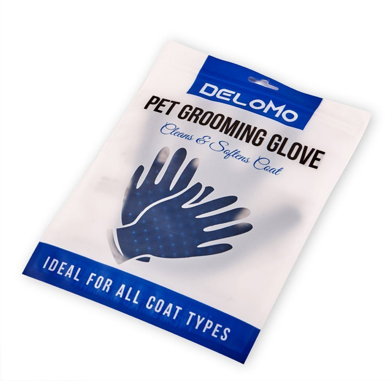 [Australia] - [Upgrade Version] Pet Grooming Glove - Gentle Deshedding Brush Glove - Efficient Pet Hair Remover Mitt - Enhanced Five Finger Design - Perfect for Dog & Cat with Long & Short Fur - 1 Pair 1 Pair (Blue) - Upgrade Version 