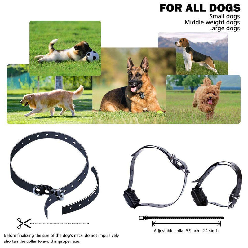 Eyeleaf Dog Training Collar, NO SHOCK Vibrating Dog Collar with Remote Control Vibration/Beep Mode Dog Barking Collar for Home Dog Training Device, Waterproof and 500 Yards Range - PawsPlanet Australia