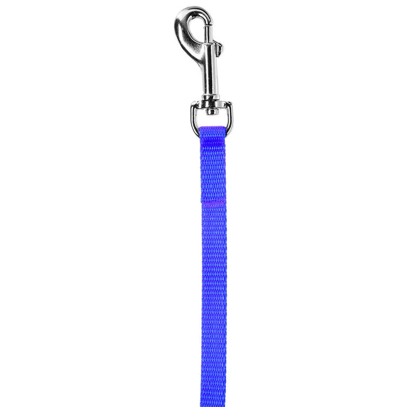[Australia] - Coastal Pet Single-Ply Nylon Dog Leash with Bolt Snap, 3/8" x 4-Feet, Blue (1-Count) 