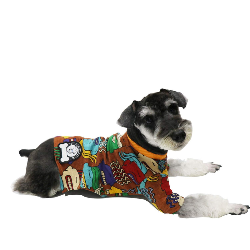 STYLEAGAL Dog Shirt, Hip hop Cool Style Dog Shirt, Pure Cotton Texture Breathable and Elastic for Small and Medium Dogs (X-Small) X-Small - PawsPlanet Australia