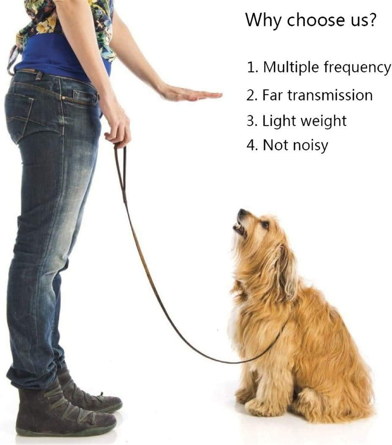 [Australia] - QiBeir Dog Whistle to Stop Barking, Professional and Effective Barking Control Training Device, Adjustable Ultrasonic Frequency Behavior Training Tool 2 Pack with 2 Free Trainer Aid Lanyards 