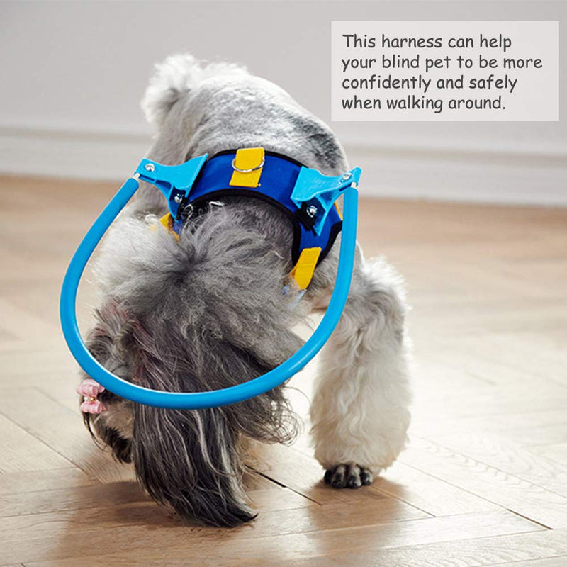 S-Lifeeling Blind Dog Guide Harness Protective Vest Halo Guide for Dogs Cataracts Eye Injury Lose Vision Lose Sight Prevent Collision Bump XS - PawsPlanet Australia