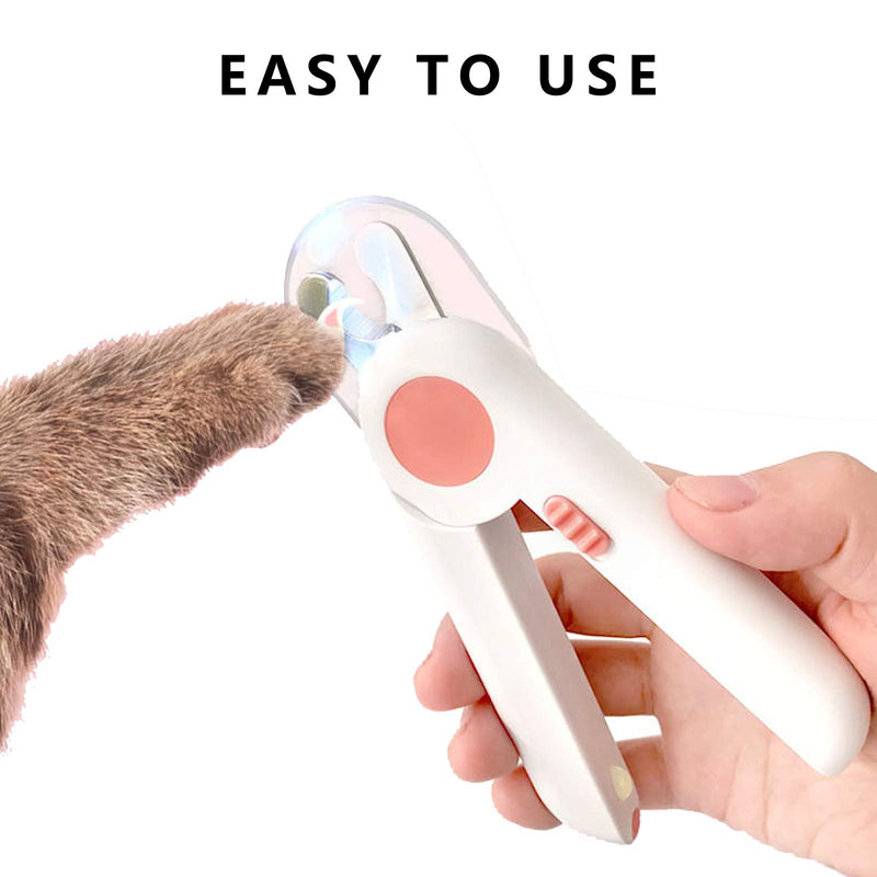 [Australia] - BZ Cat Dog Nail Clippers and Trimmer, Pet Nail Clippers with LED Light-Safety Guard Over, Free Nail File, Professional Nail Clippers Tools Kit for Small Animals Claw Care 