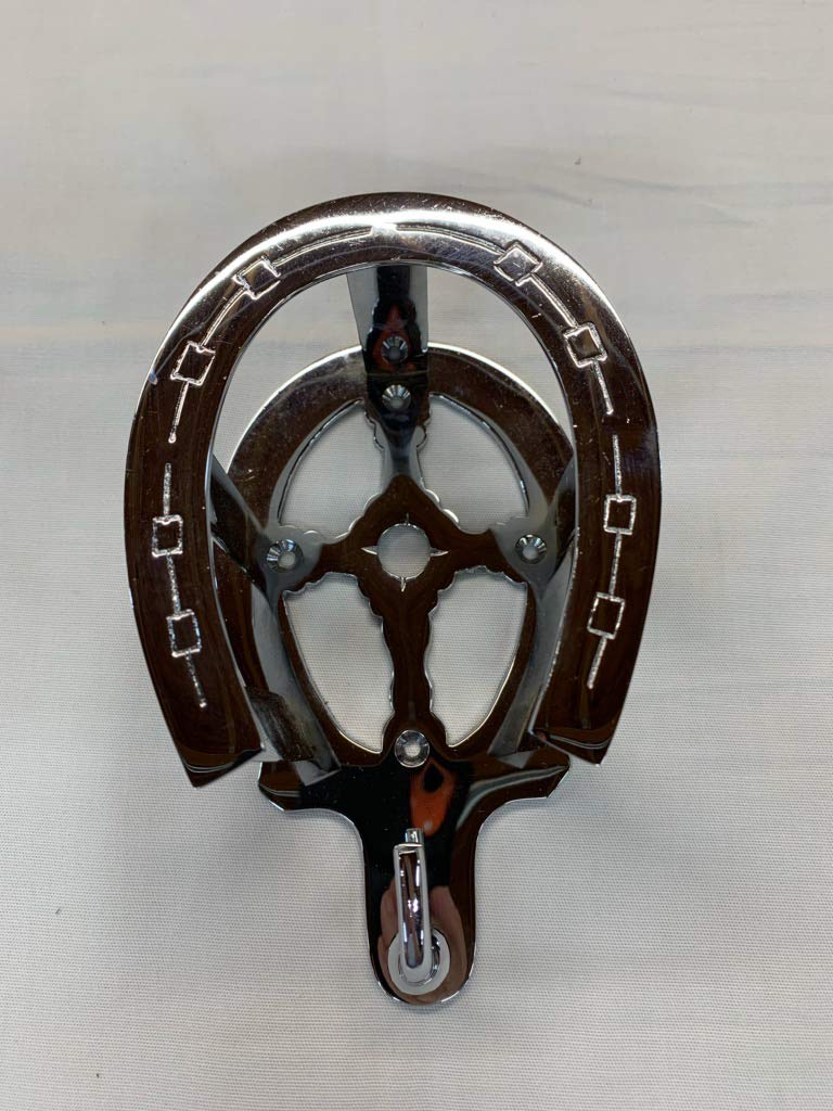 [Australia] - Tack Shack of Ocala Fancy Chrome Horseshoe Bridle Bracket 