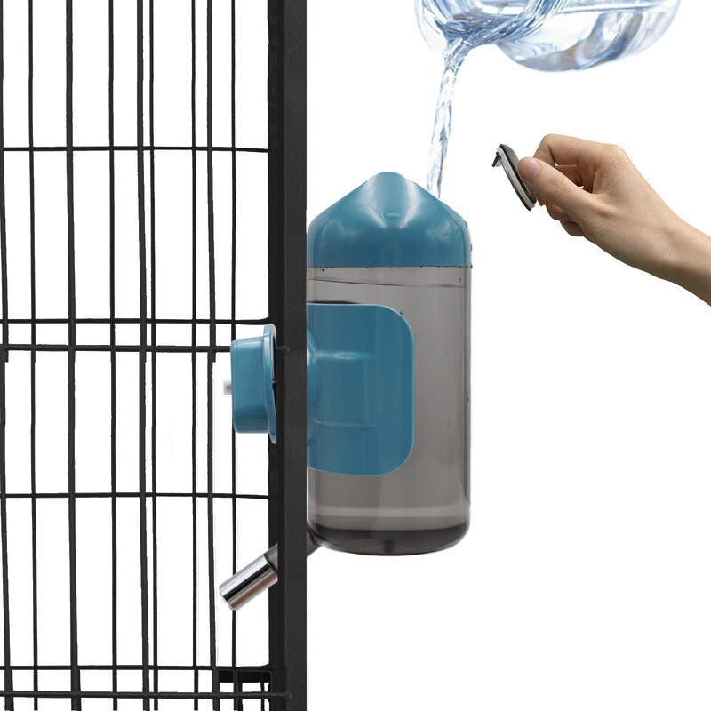 Vannon Dog Water Bottle for Crate No Drip, Top Fill Dog Water Dispenser for Dogs and Cats, Leekproof, BPA Free, 18/25 oz 18oz Blue - PawsPlanet Australia