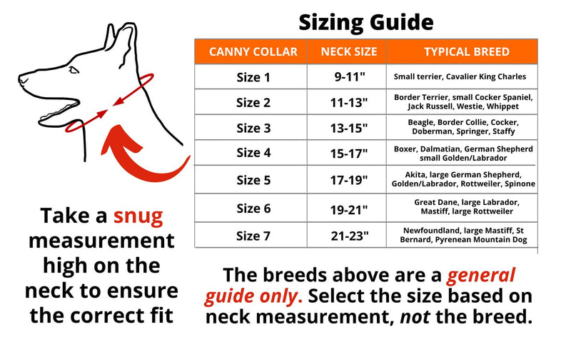 Canny The Canny Collar for Dog Training and Walking, Simple and Effective Help with Dog Training and Helps to Stop Dogs from Pulling on The Lead, Collar for Dog Walking - Black Size 1 - PawsPlanet Australia