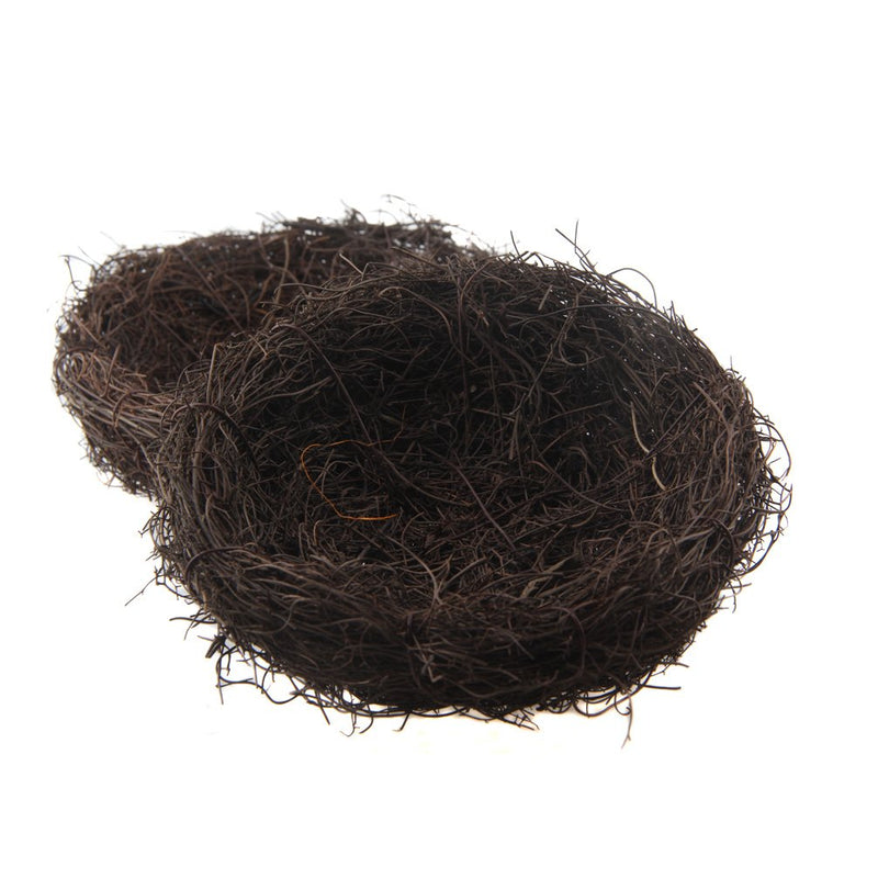 emours Natural Bird Nest Woven Vine Bird Finch House Bedding,2 Pack - PawsPlanet Australia