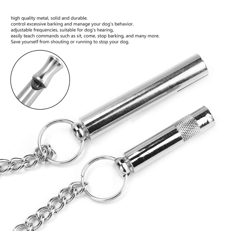 Nunafey Metal Pet Training Whistle, Silent Dog Sonic Whistle, for Dog Barking Control - PawsPlanet Australia