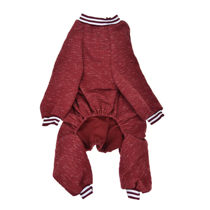 [Australia] - FLAdorepet Large Dog Clothes Jumpsuit, Full Coverage Pajamas,Dog Onesies Shirt,Replace Medical Cone,Contains Shedding of Dog Hair 38 Red 