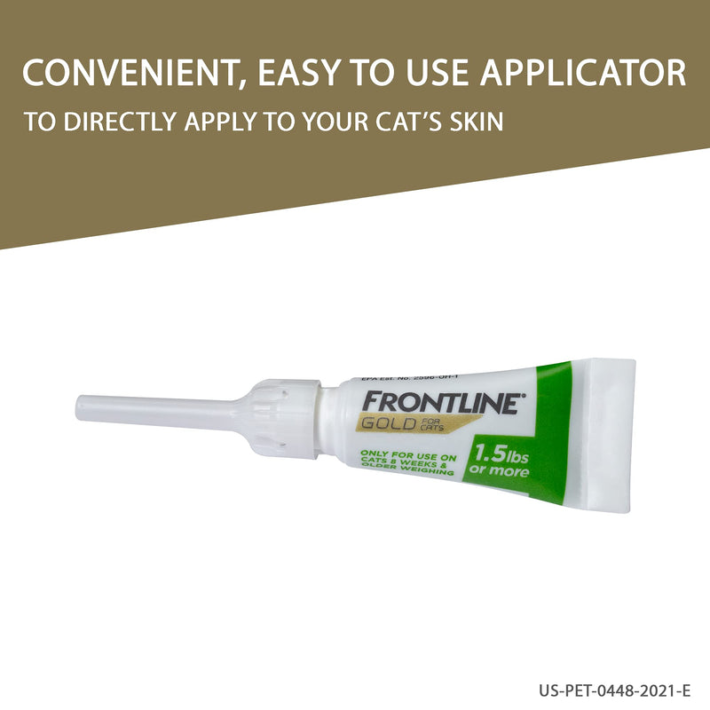 FRONTLINE Gold for Cats Flea & Tick Spot Treatment, 6ct - PawsPlanet Australia