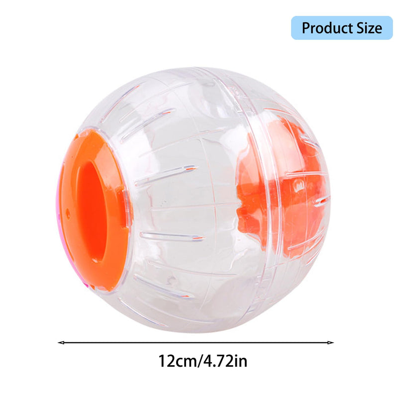 Hamster Run Ball, Hamster Ball, Hamster Wheel Exercise Ball, Hamster Running Ball, Hamster Ball Toy, Toy Hamster Running Ball, for Hamster Small Animals & Mice, Plastic (12 cm, Orange) - PawsPlanet Australia