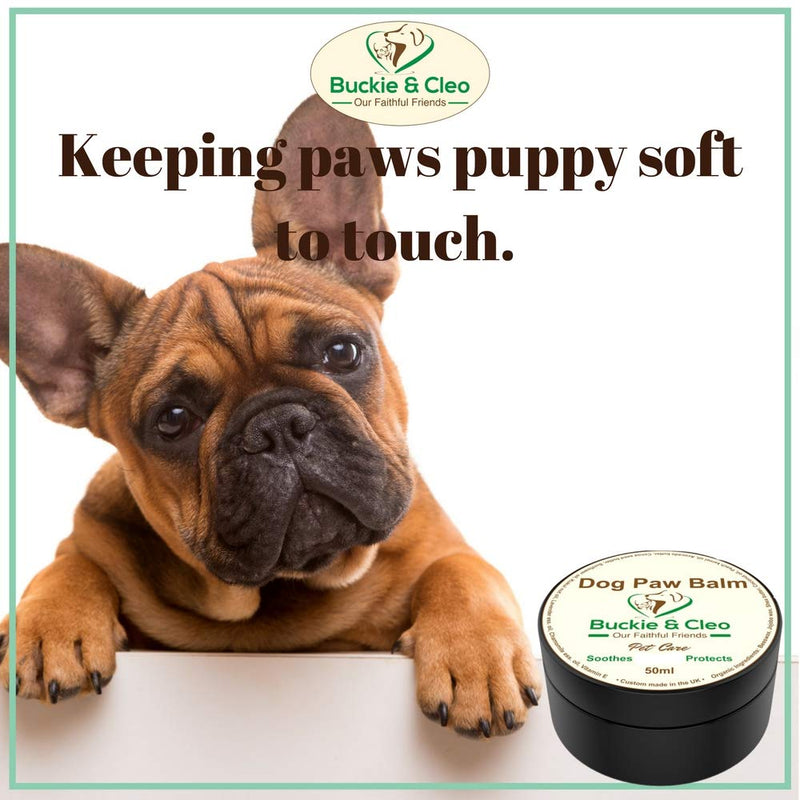 Buckie & Cleo Dog Paw Balm - Soothing And Moisturising Butter For Cracked, Rough Or Dry Paw Pads. Natural Protection For Dogs With Sensitive Or Sore Feet. - PawsPlanet Australia