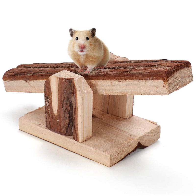 Zerodis Natural Wooden Saw for Small Animal Saw Cage Chew Training Toy Pet Mice Rat Guinea Pig Hamster Rabbit - PawsPlanet Australia