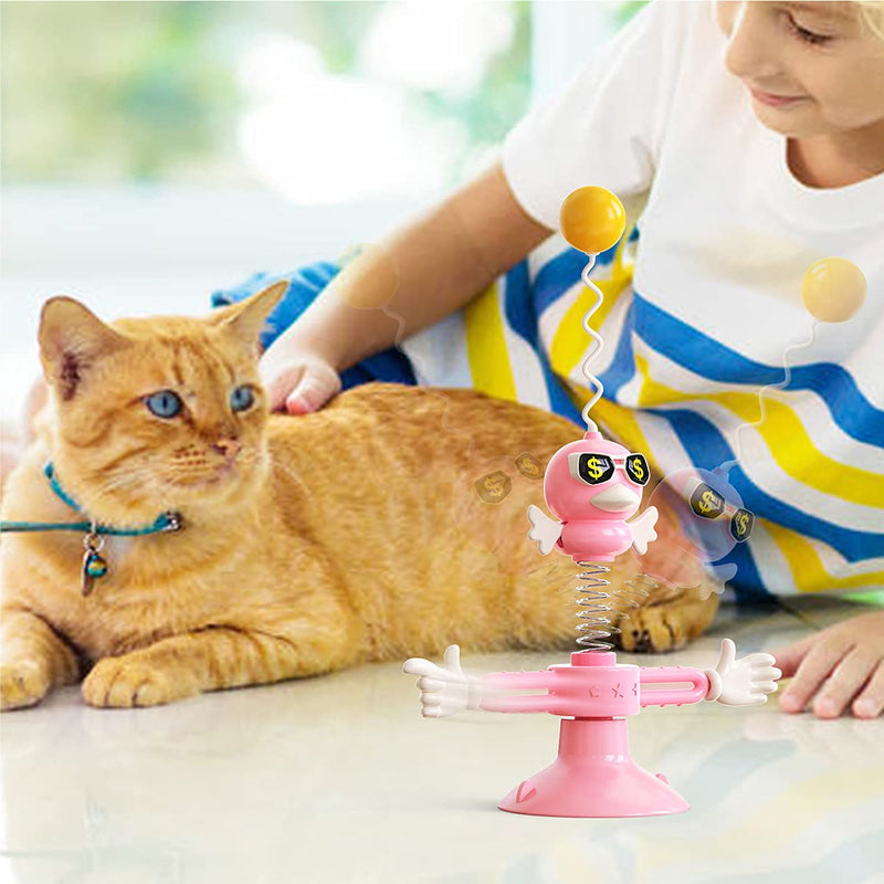 Cat Toys Windmill Turntable Feather Funny Cat Stick Tumbler Cat Toy, Kitten Fun Mental Physical Exercise Puzzle Toys,Satisfies Kitty’s Hunting, Chasing and Exercising Needs - PawsPlanet Australia