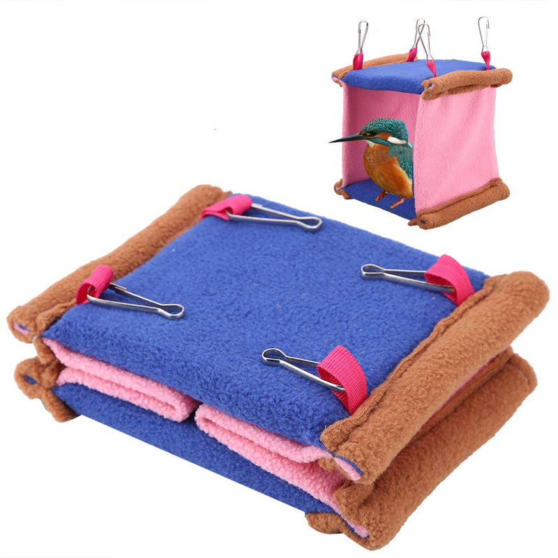 [Australia] - Sheens Bird Hammock, Warm Plush Snuggle Happy Hut Tent Bed Parrot Hanging Nest Swing Toys for Parakeet Cockatiel Conure Lovebird Finch Big 