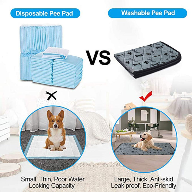 L7HWDP Washable Dog Pee Pad,Reusable Dog Training Pads, Machine Washable Puppy Potty Training Mats for Dogs,Cats - PawsPlanet Australia