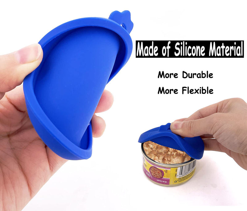 COMTIM 3 Pack Cat Food Can Lids, Silicone Small Pet Food Can Lids Covers for 3 oz Cat Food Cans - PawsPlanet Australia