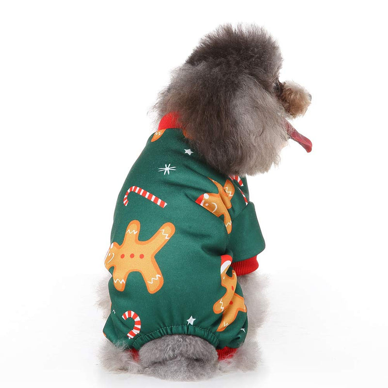 [Australia] - FerDIM Dog Pajamas Christmas Clothes Pet Cat Cute Jumpsuit M SDZ80 