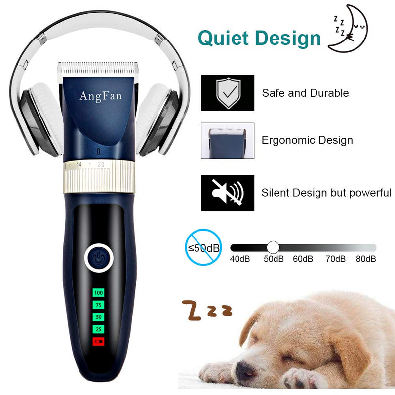 Dog Hair Clippers Dog Clippers For Grooming 16pcs Dog Grooming Kit For Small Dogs Grooming Clippers Supplies Profesional Pet Cat Dog Shaver Clippers Cordless Noiseless Rechargeable Trimmers For Dogs With Nail Clipper Kit - PawsPlanet Australia