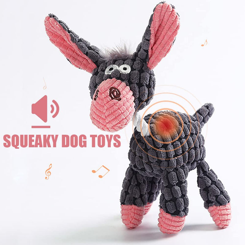 Donkey Soft Dog Toys for Small Medium Dogs Squeaky Dog Toys Plush Puppy Toy - PawsPlanet Australia